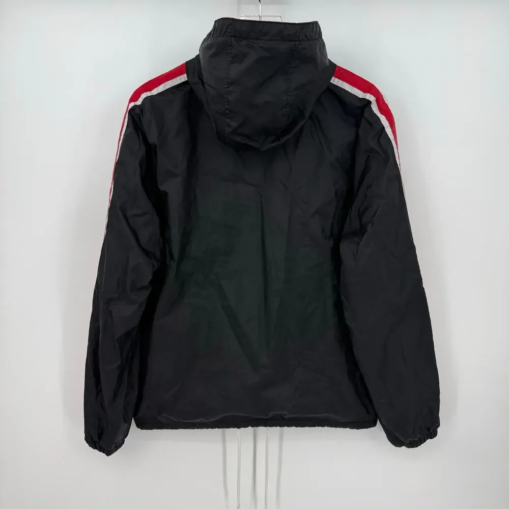 Thrasher Magazine Godzilla Track Jacket Size Large Black Red Skater Skateboard
